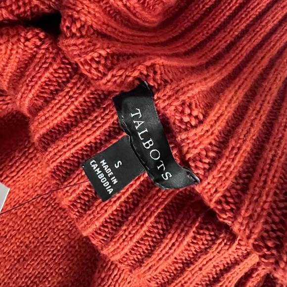 Talbots Mockneck Sweater Dress NWT Women’s Small – Ribbed Knit Midi Long Sleeve - Picture 7 of 8